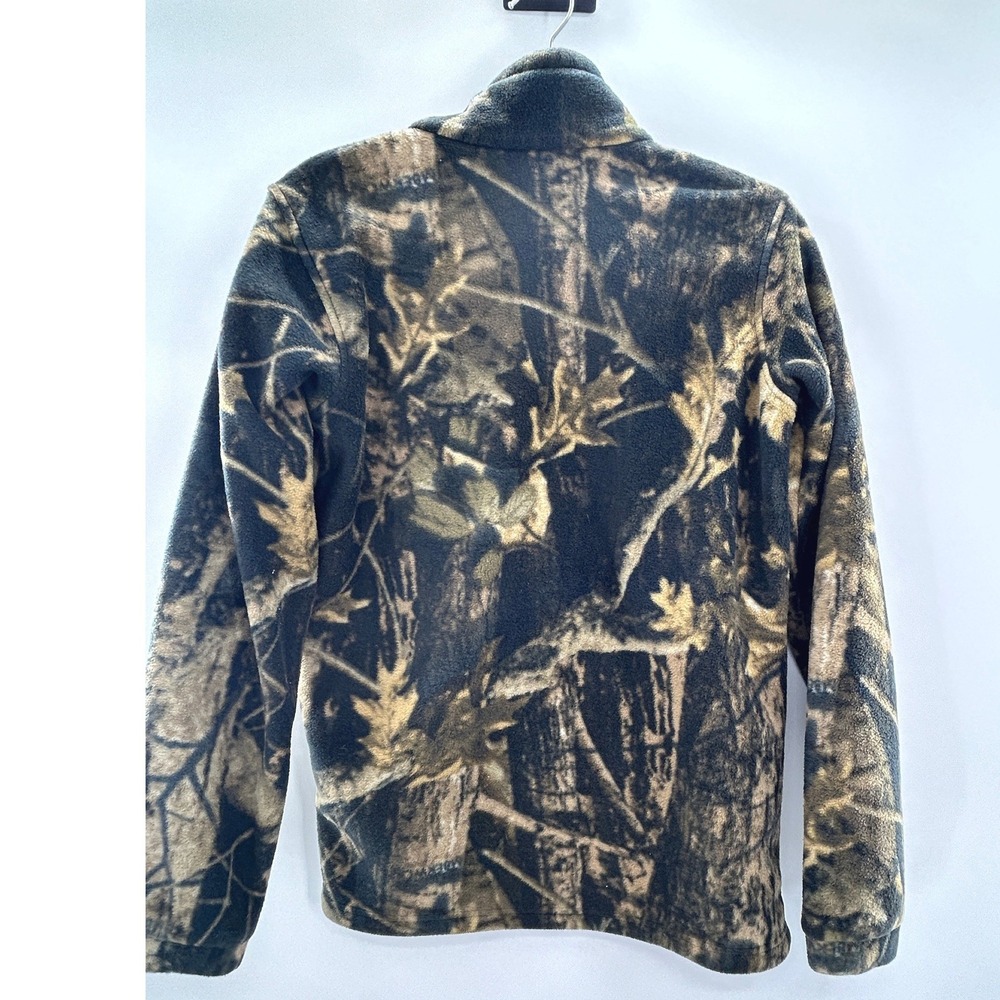 Columbia Camouflage Fleece Jacket XL Full Zip Hunting Outdoor Warm Active - Picture 5 of 9